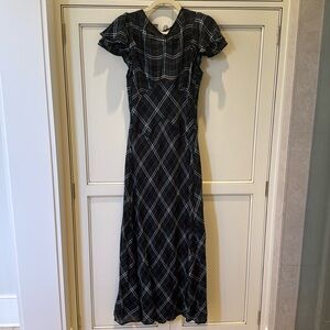 Doen plaid midi dress. New with tags. Perfect for holidays